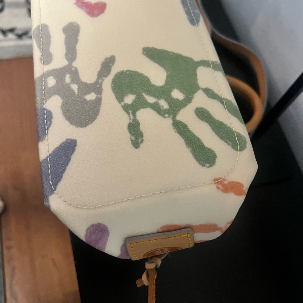 Dooney & Bourke Colorful Handprint Canvas Tote - Picture 9 of 13